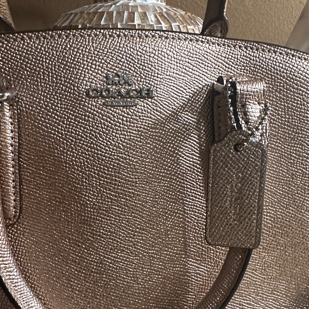 Coach Shimmering Tan Satchel - Picture 2 of 5